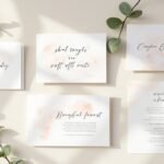 minimalist elegant wedding invitations