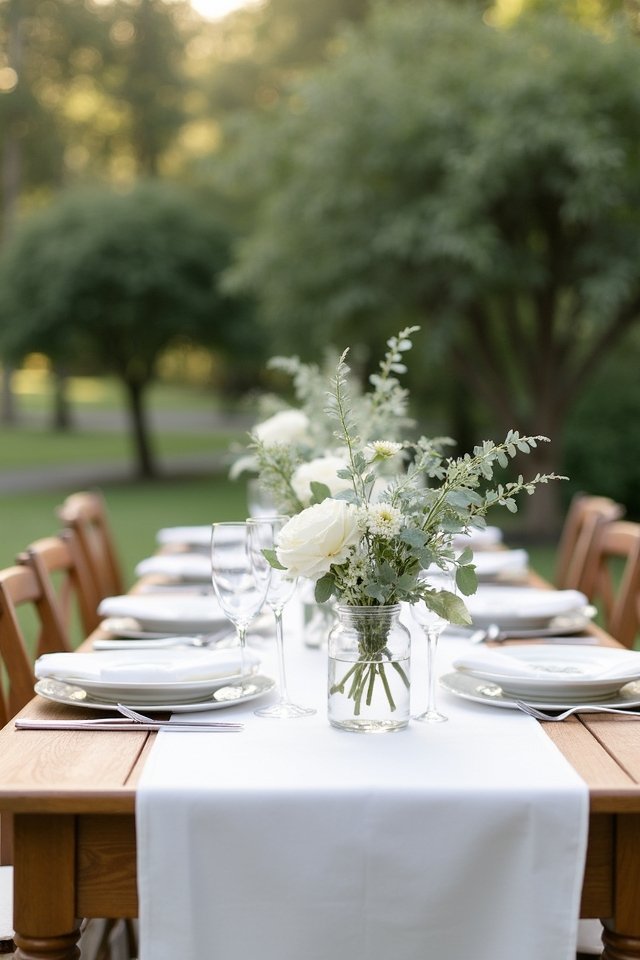 minimalist floral wedding arrangements