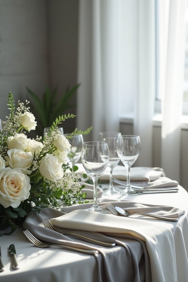 minimalist gray and white elegance