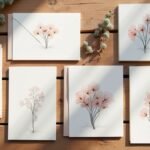 minimalist illustrated wedding invitations