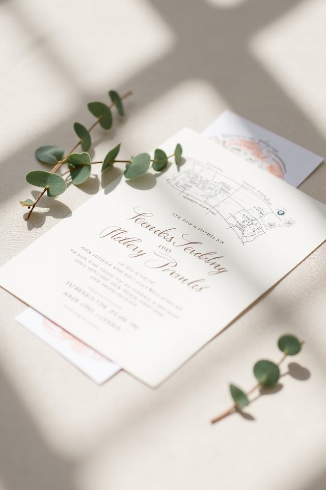 minimalist map direction cards