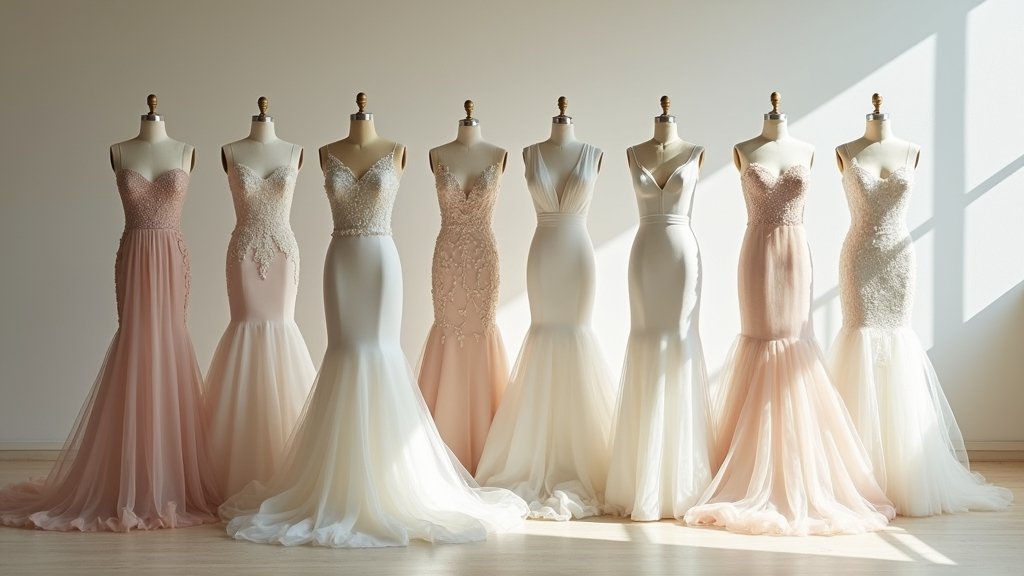 minimalist mermaid wedding styles