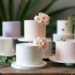 minimalist one tier cakes