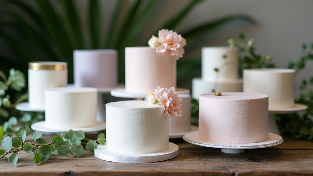 minimalist one tier cakes