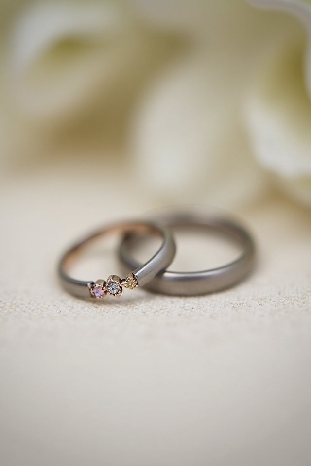 minimalist ring with surprise