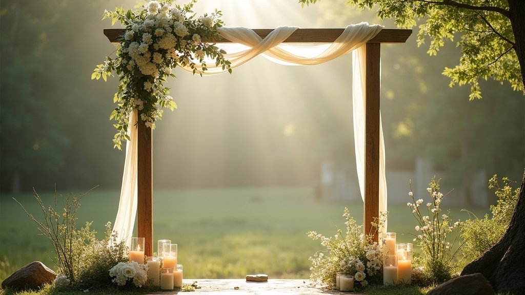 minimalist wedding altar ideas