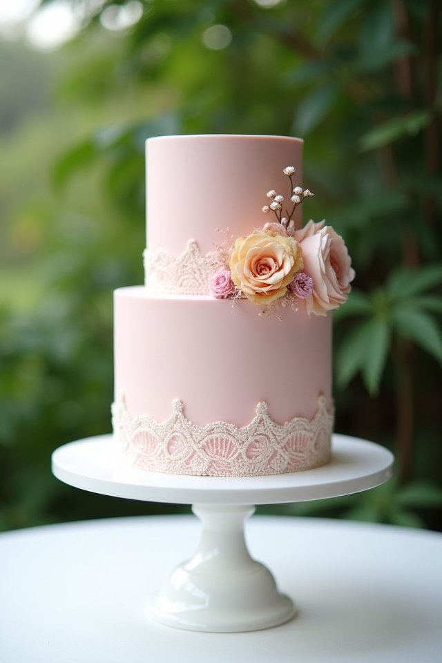 minimalist wedding cake elegance