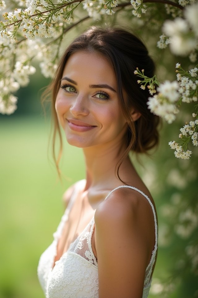 minimalist wedding day beauty