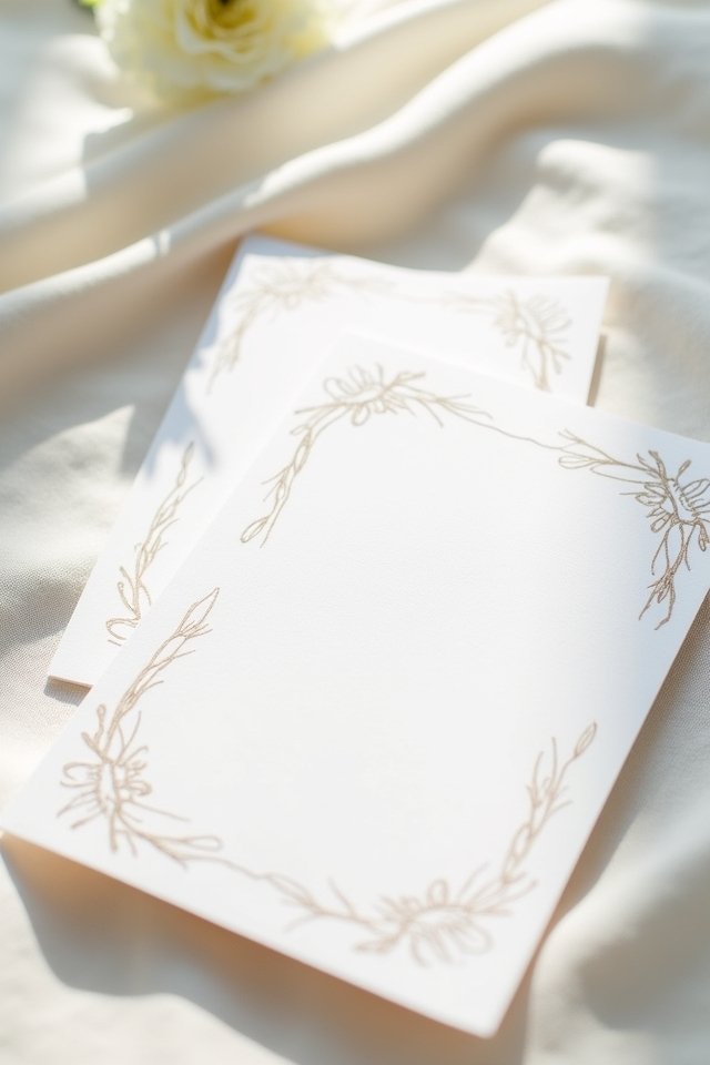 minimalist wedding invitation designs