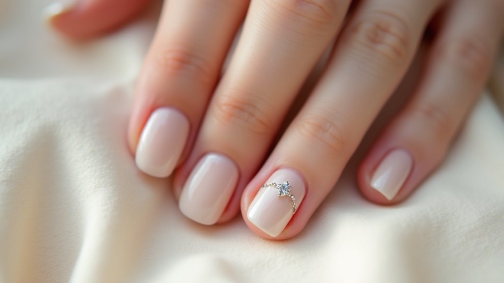minimalist wedding nail designs