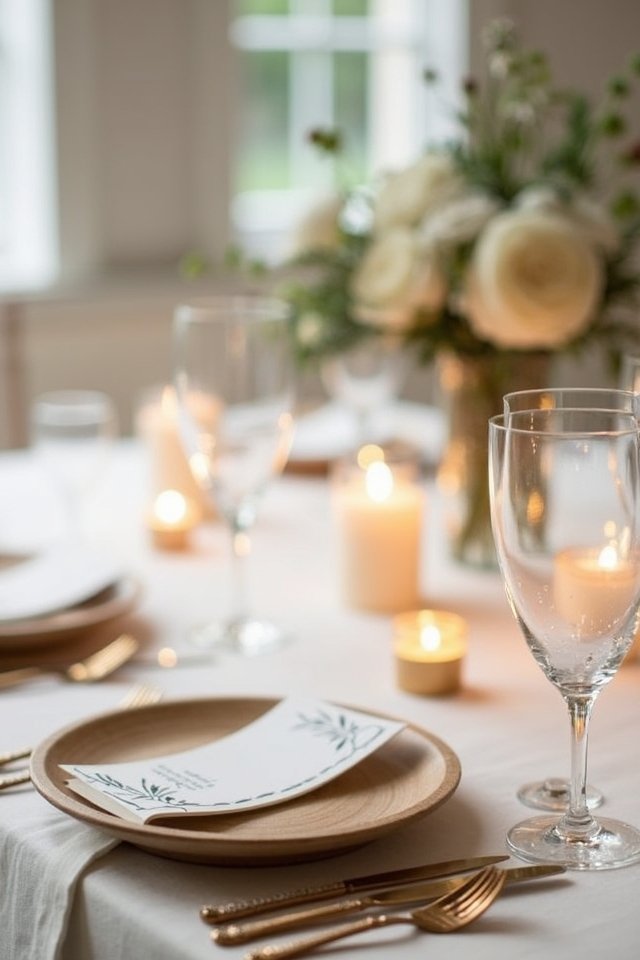 minimalist wedding personal touches