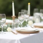 minimalist wedding table decor