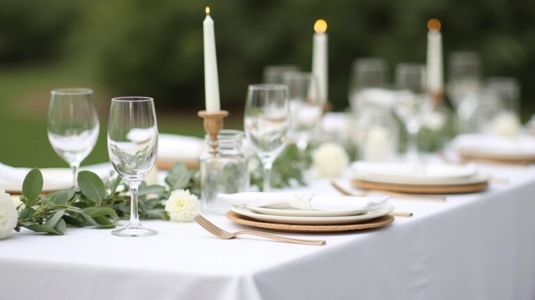minimalist wedding table decor
