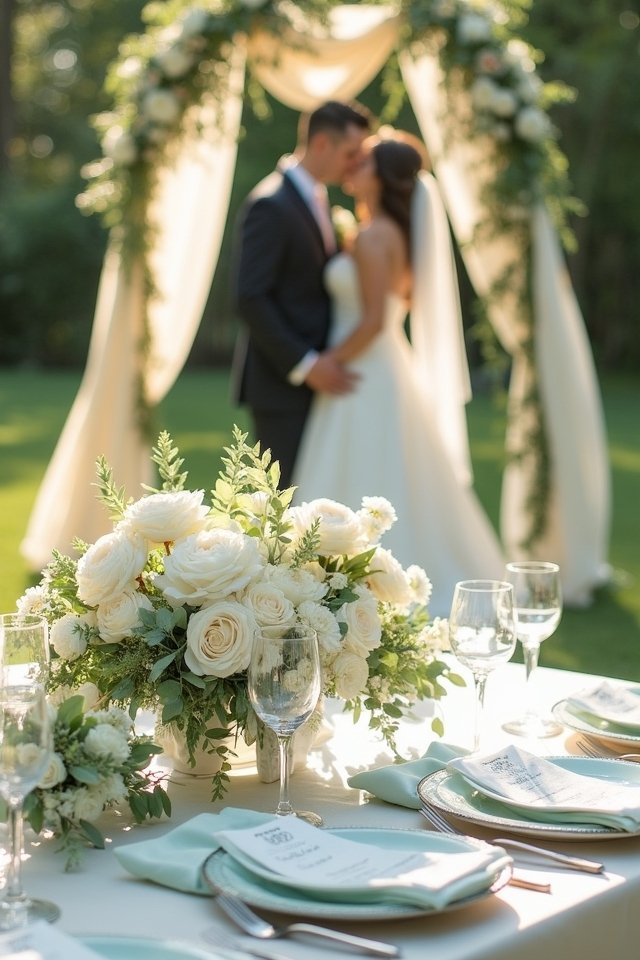 mint green cream elegance