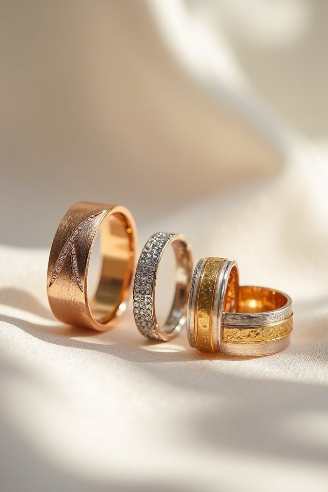 mixed metal wedding ring elegance