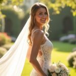 modern bride reception poses