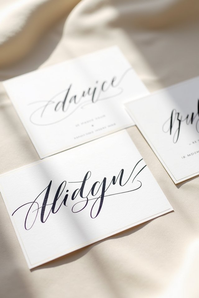 modern calligraphy elegance combined