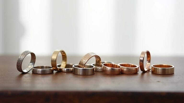 modern couple wedding rings