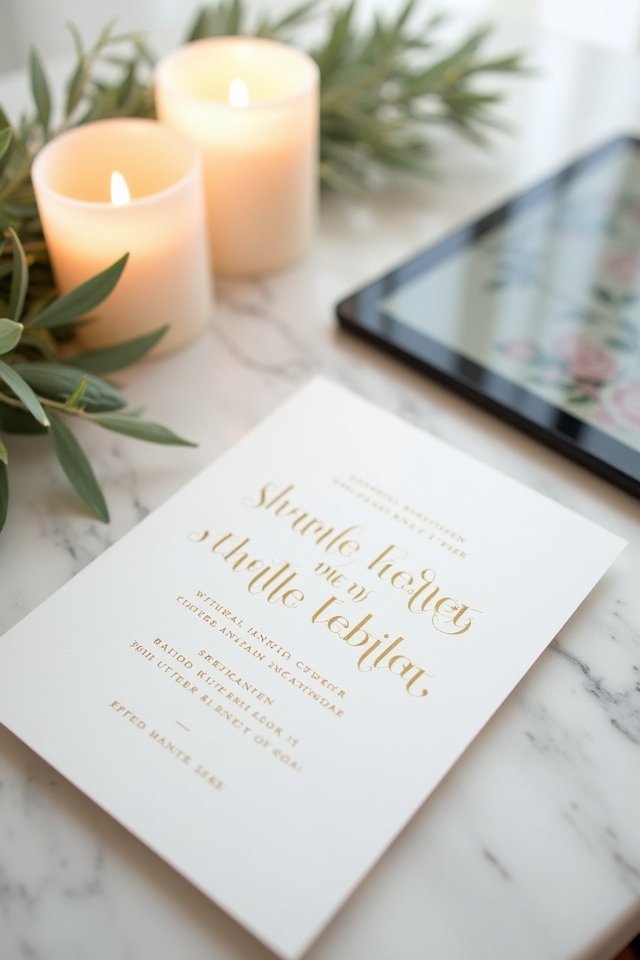 modern digital wedding invitations
