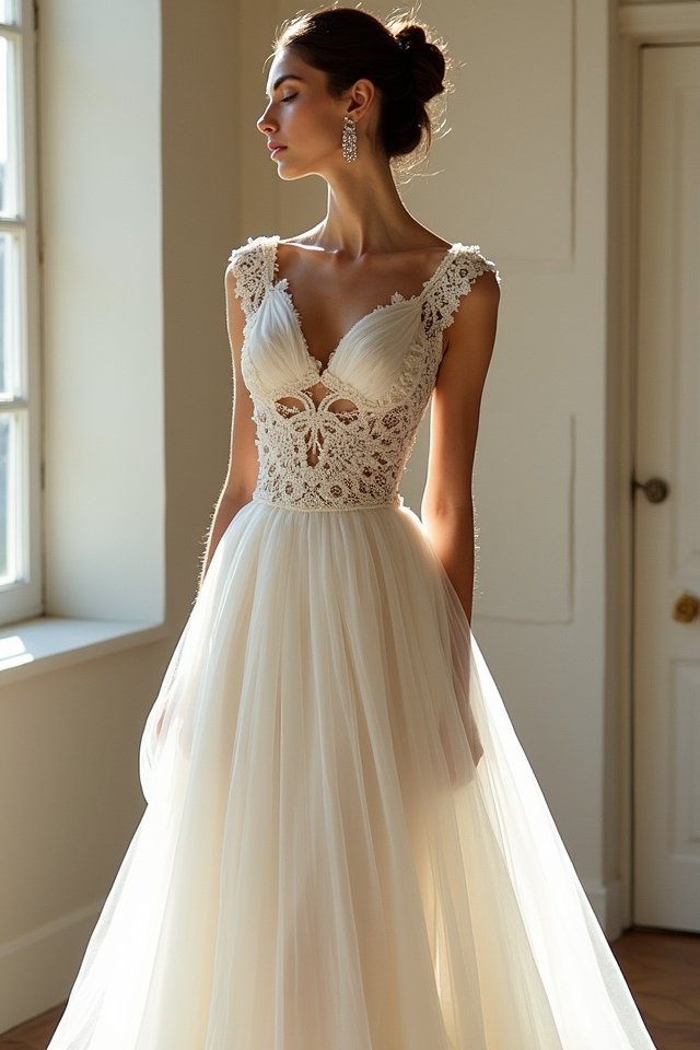 modern edgy bridal elegance