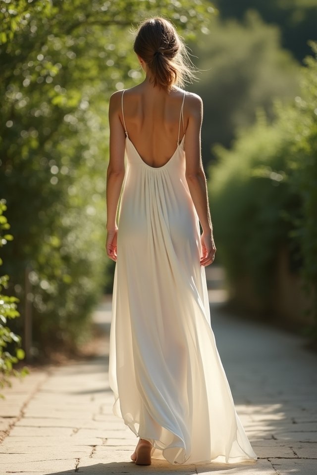 modern elegant slip dress