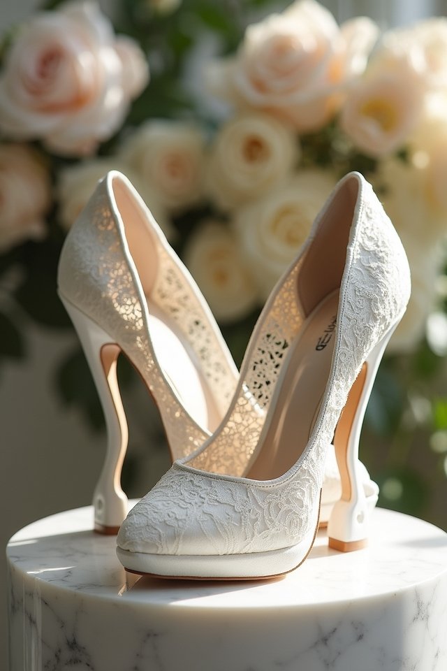modern elegant wedding shoes