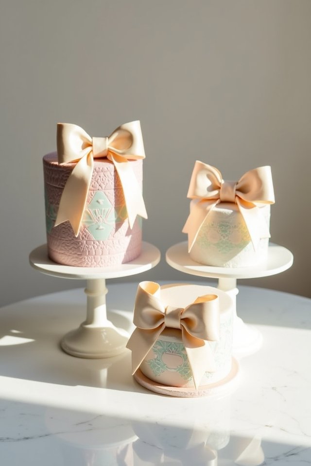 modern geometric cake elegance