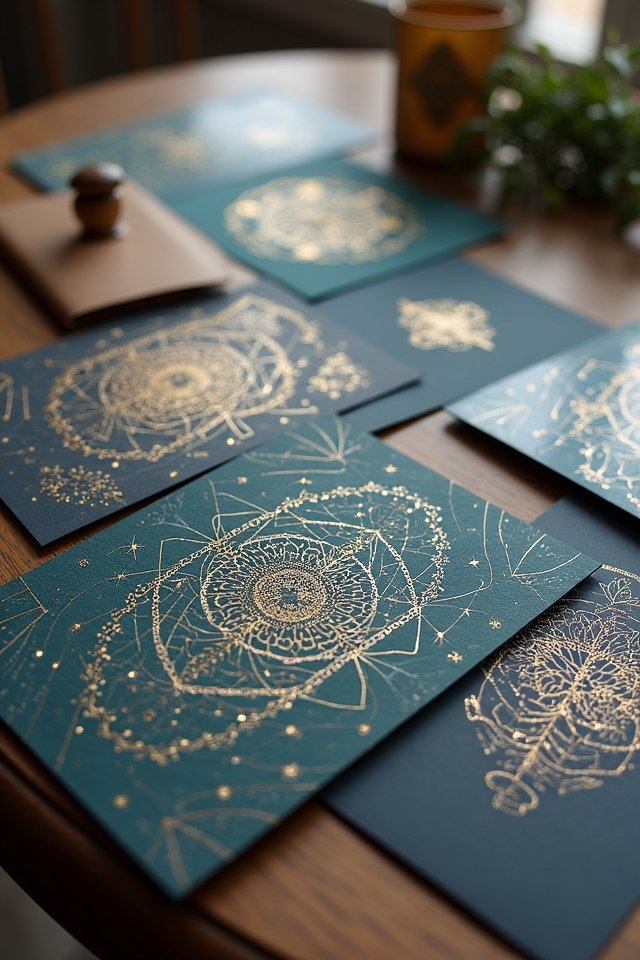 modern geometric wedding invitations