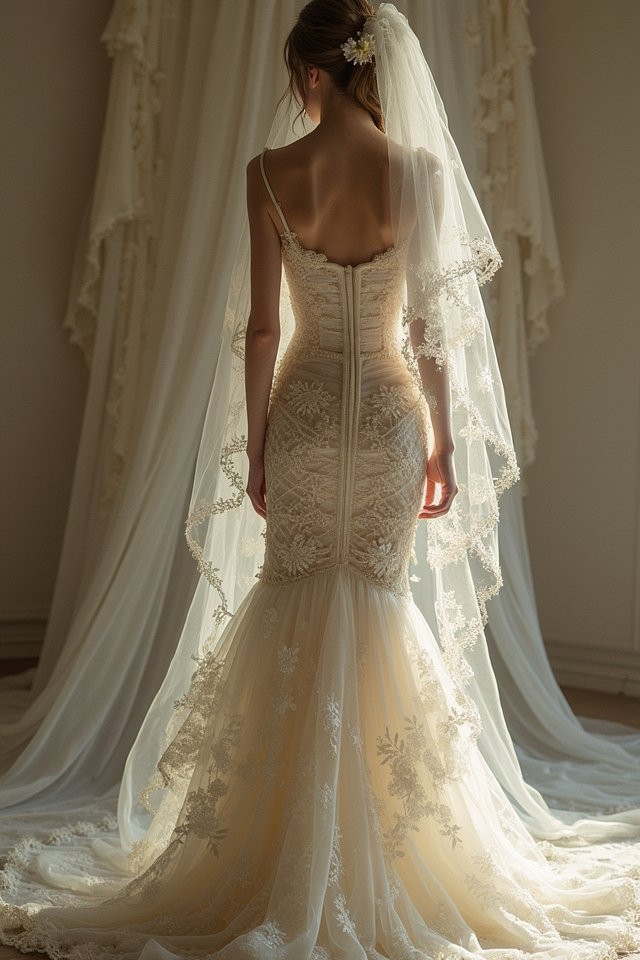 modern lace wedding designs
