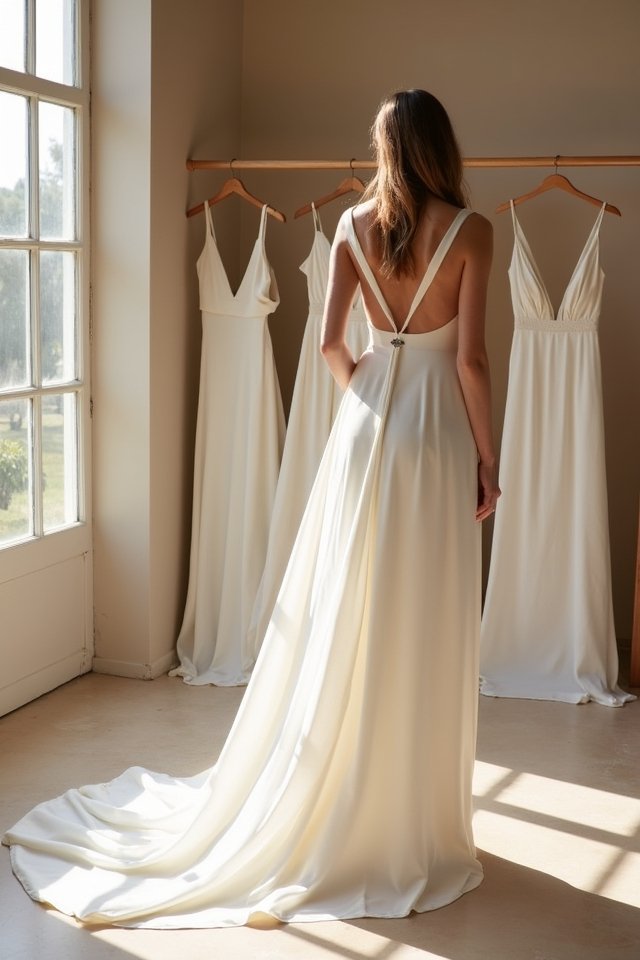 modern minimalist bridal elegance