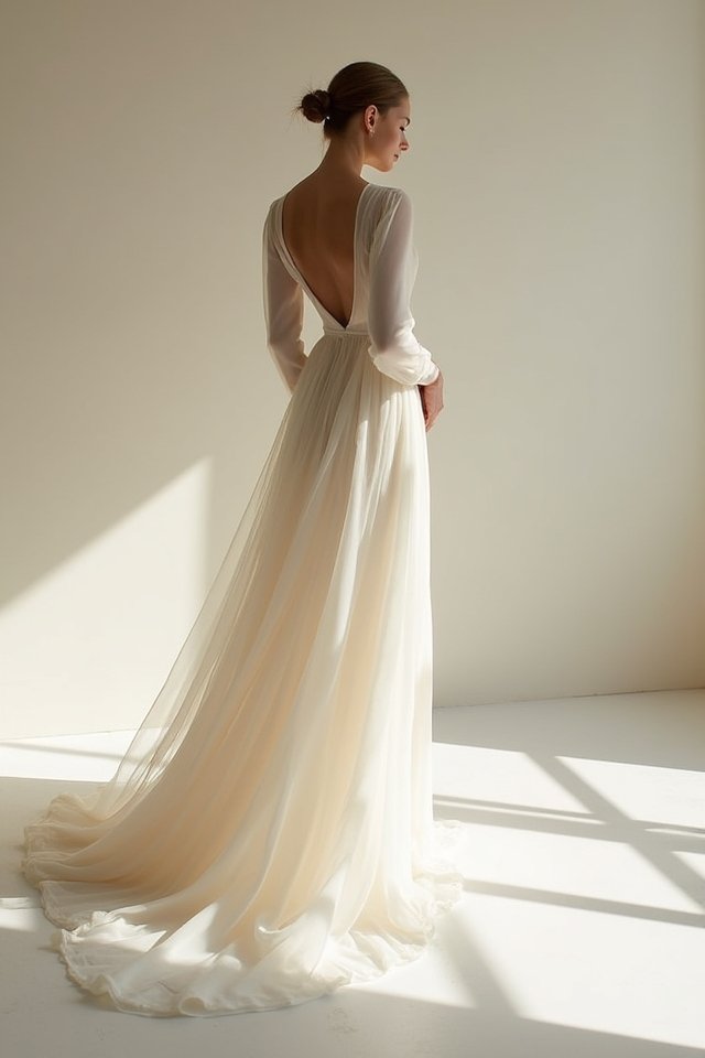modern minimalist gown elegance
