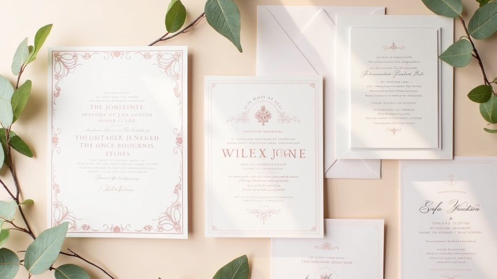 modern minimalist invitation designs