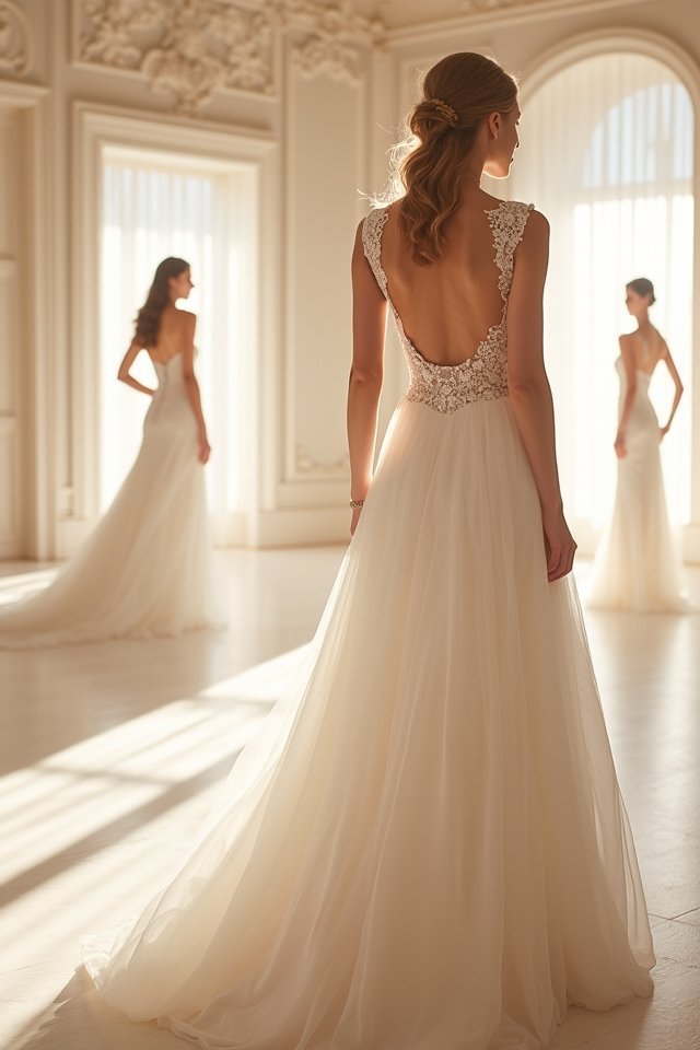 modern minimalist wedding gowns