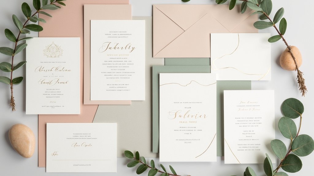modern minimalist wedding invitations