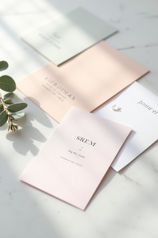 modern minimalist wedding invitations