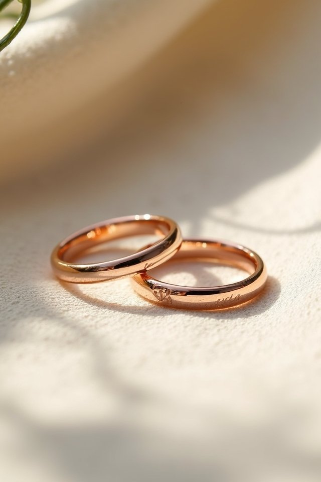 modern rose gold wedding trends