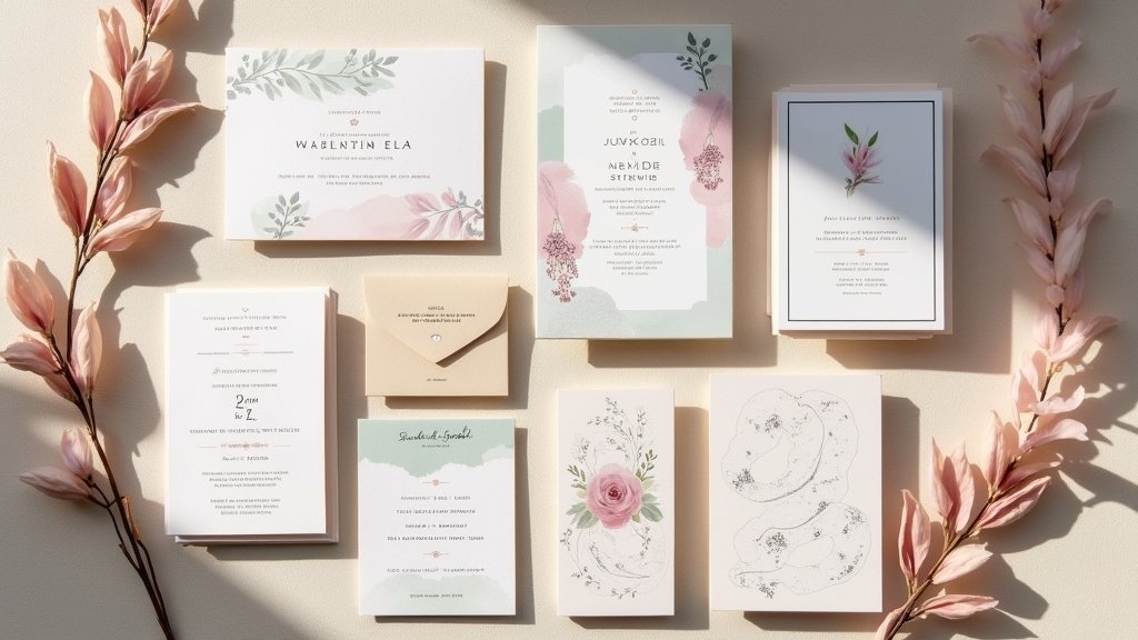 modern unique wedding invitations