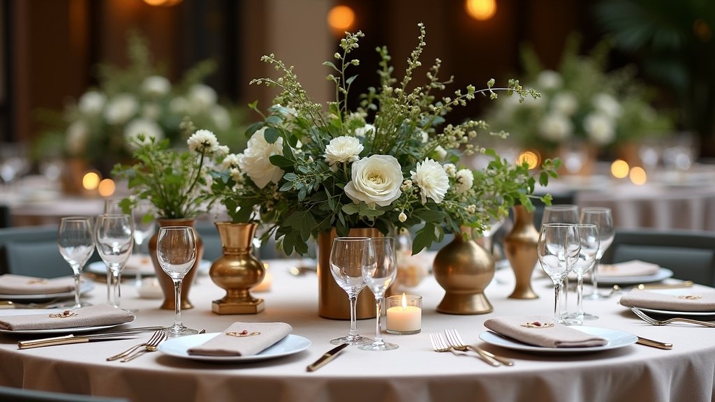 modern wedding table decor