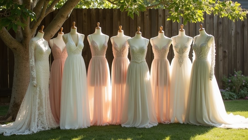 modest boho bridal gowns