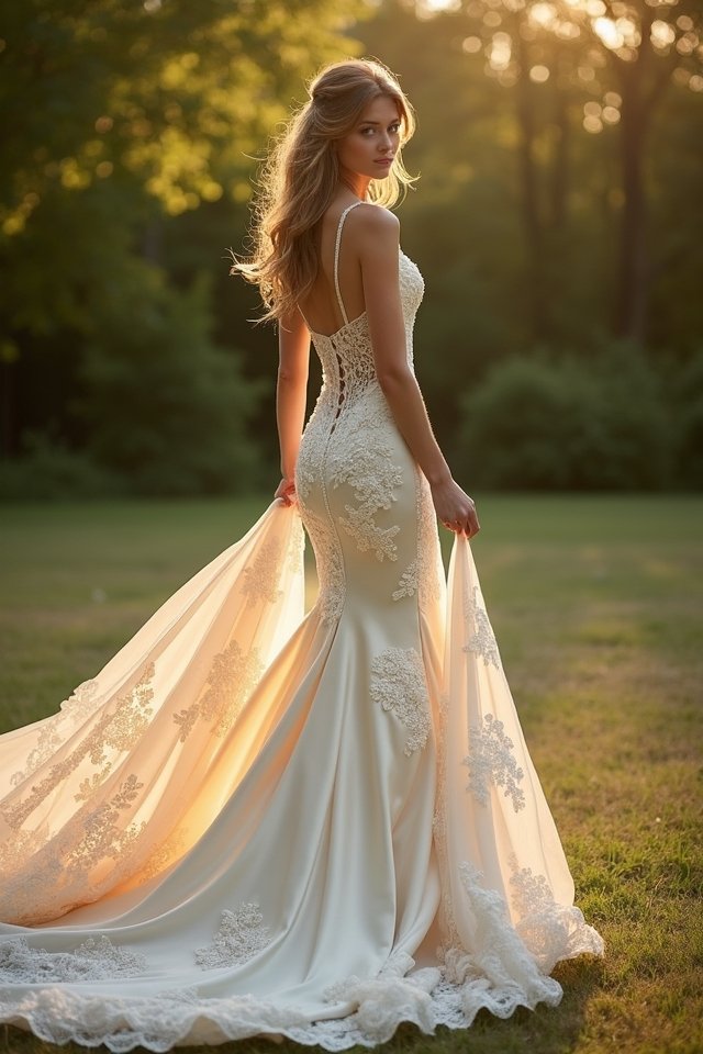 modified mermaid gown elegance