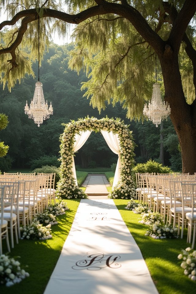 monogram accents personalize weddings