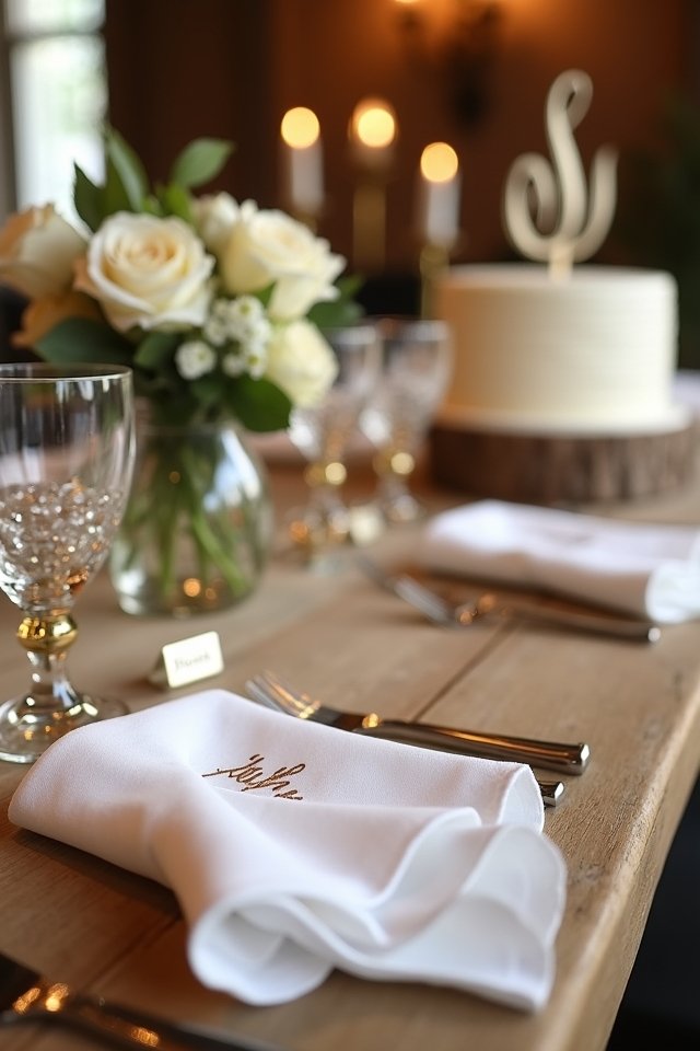 monogrammed wedding decor ideas
