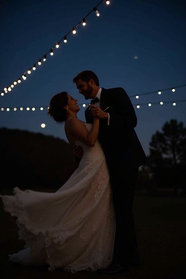 moonlit romance and dancing