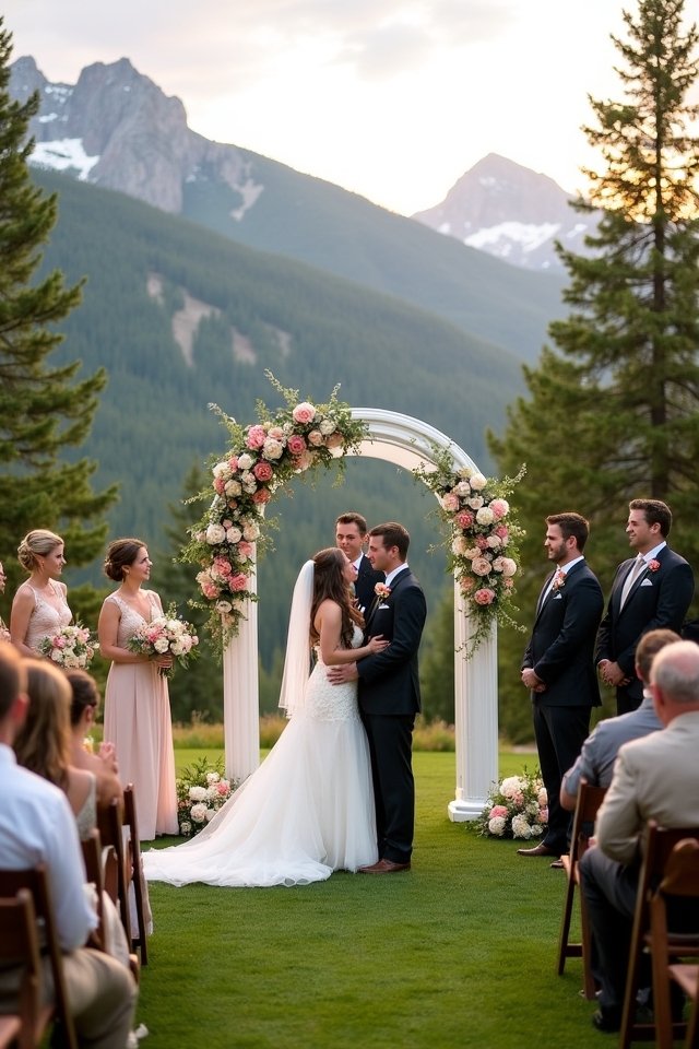 mountain lodge wedding adventure