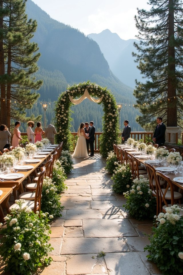 mountain terrace wedding inspiration