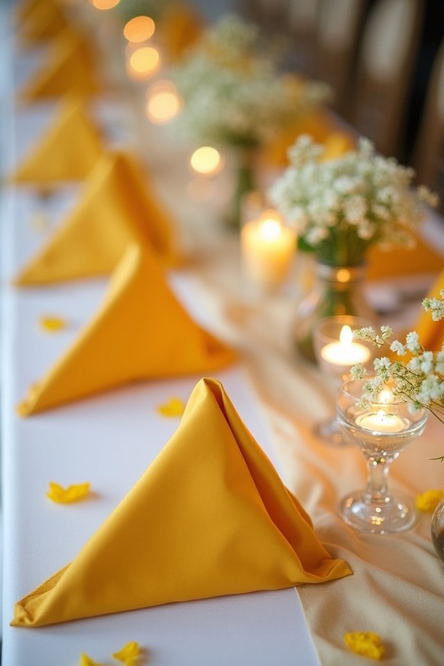 mustard yellow wedding elegance
