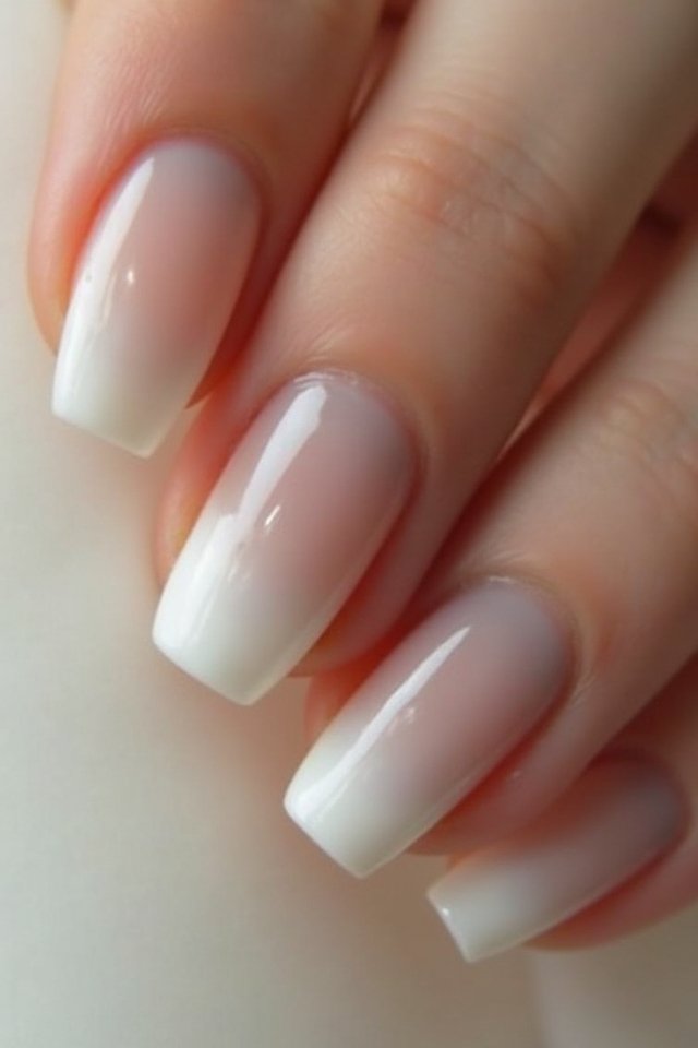 muted grey nail transition