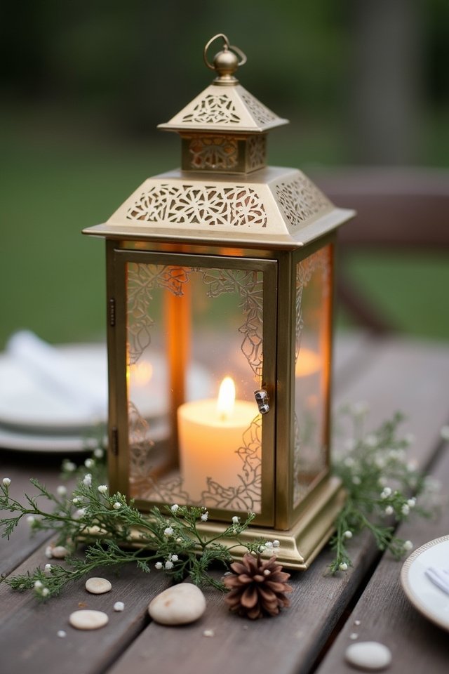 natural elegance with lanterns