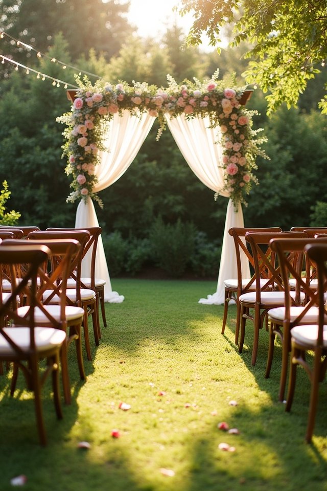 natural outdoor wedding backdrops