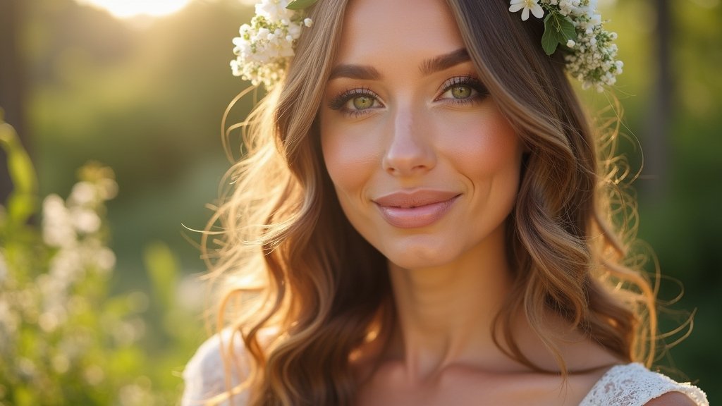 natural outdoor wedding makeup